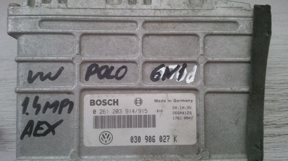 volkswagen 1.4 aex 030906027K BOSCH 0261203914.915