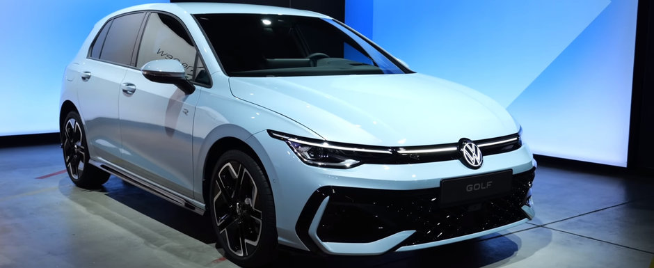 Volkswagen a prezentat, in sfarsit, noul Golf Facelift. Ultimul model cu motor termic se lauda cu faruri cu matrice de LED-uri, scaune ventilate si versiune plug-in hibrid care consuma mai putin de 1.0 litri la 100 de kilometri. Cum arata in realitate