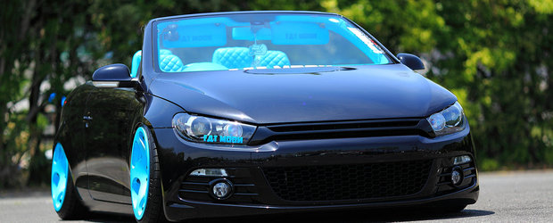 Volkswagen EOS / Scirocco Stance by Keisuke. Albastru la pamant.