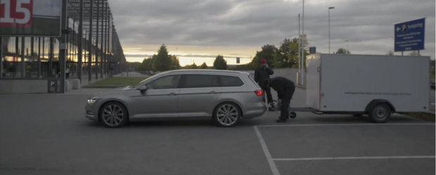 Volkswagen face o remorca speciala ca sa ne arate cum functioneaza optiunea "Trailer Assist"