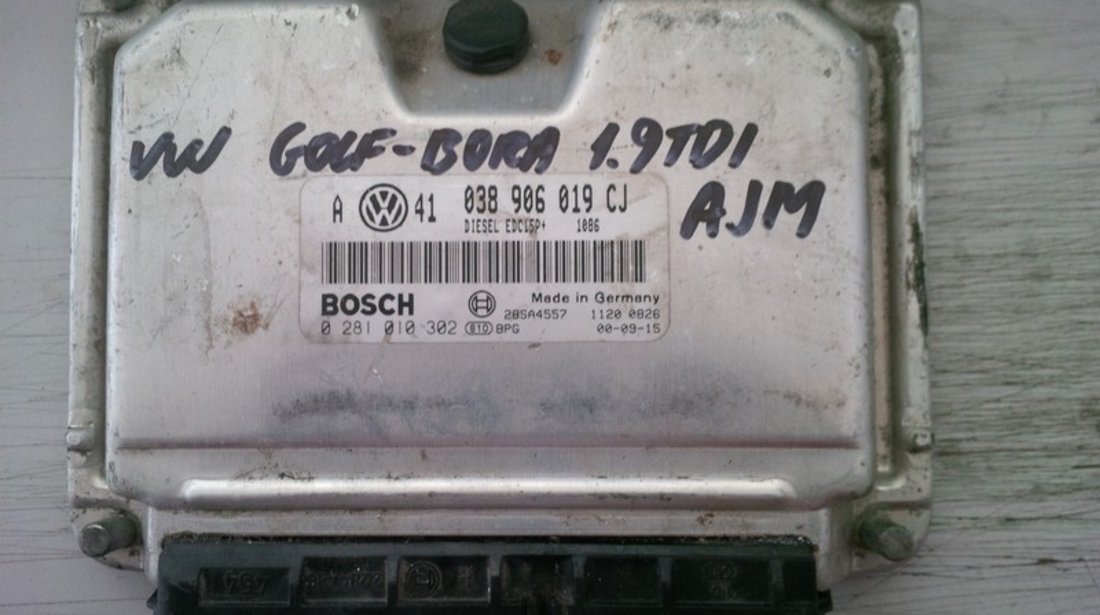 volkswagen golf bora 1.9tdi ajm 038906019CJ BOSCH 0281010302