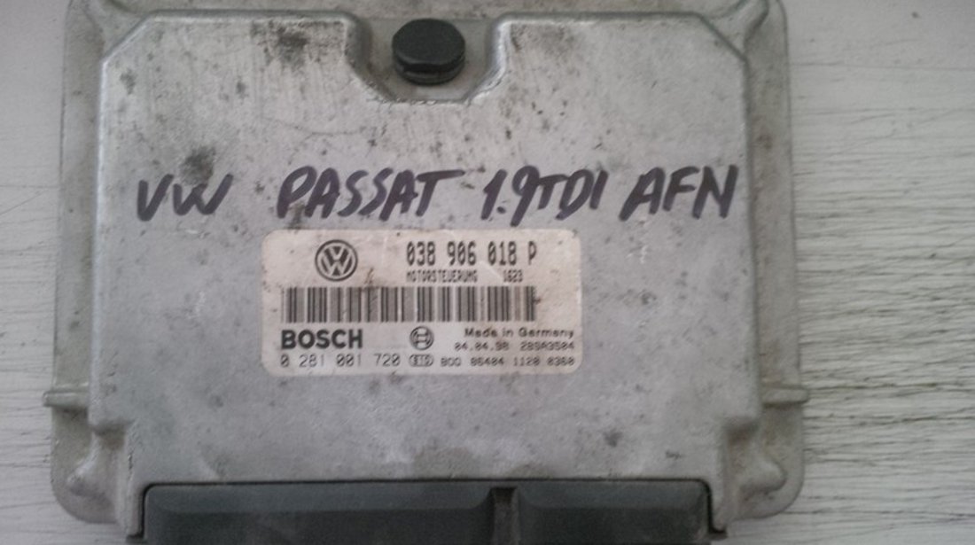 volkswagen passat b5 1.9tdi afn 038906018P BOSCH 0281001720