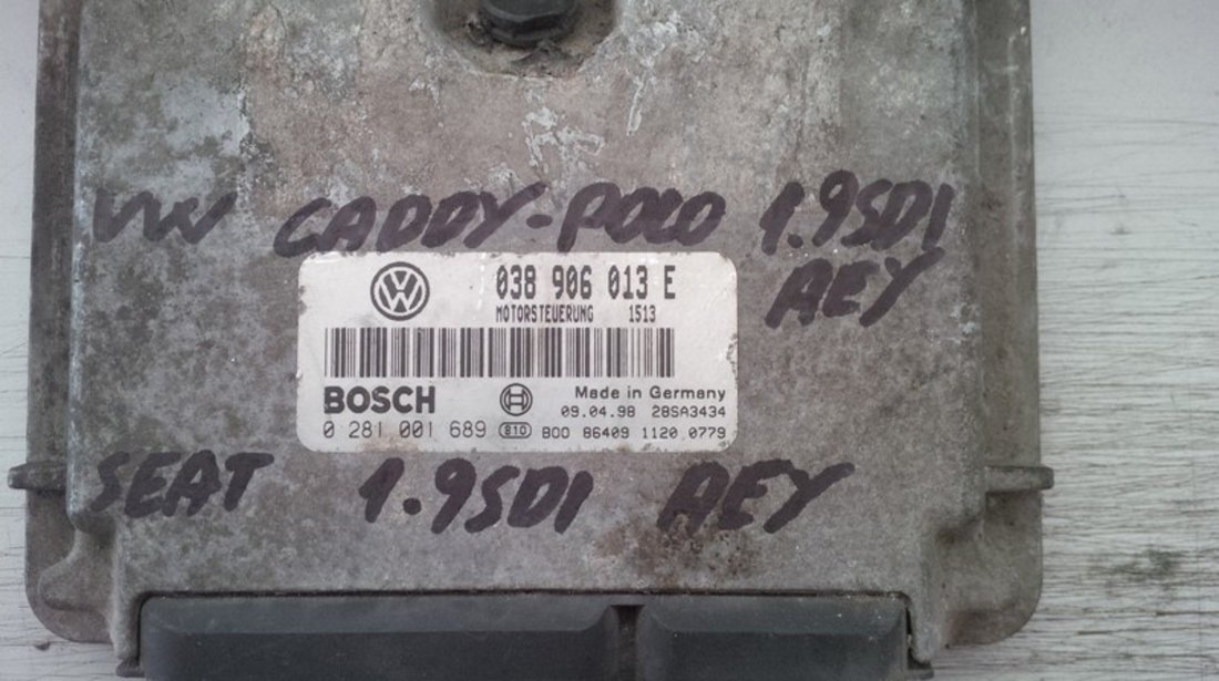 volkswagen polo 1.9sdi aey 038906013E BOSCH 0281001689