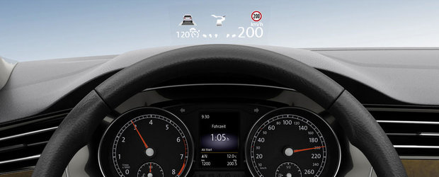 Volkswagen se lauda ca noul Passat 2015 a primit un Head-Up Display