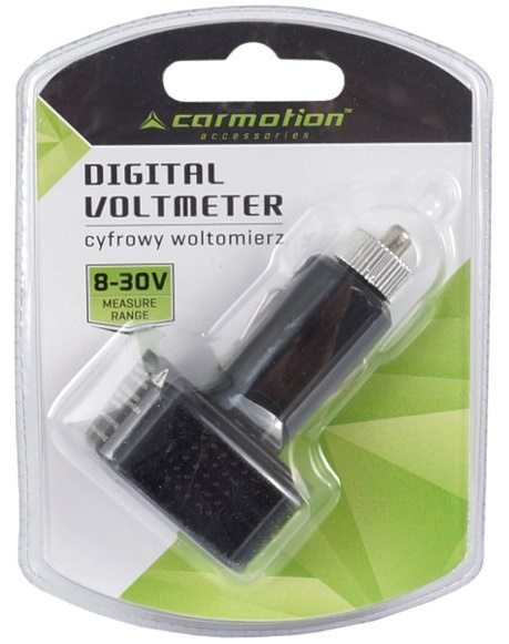 Voltmetru Digital 12V / 24V Cu Display Led Carmotion 58704