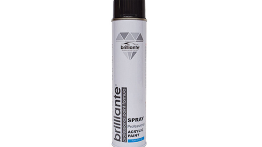 Vopsea Spray Acrilica Negru Lucios (ral 9005) 600 Ml Brilliante 05232