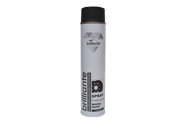Vopsea Spray Pentru Jante Negru Mat 600 Ml Brilliante 05239