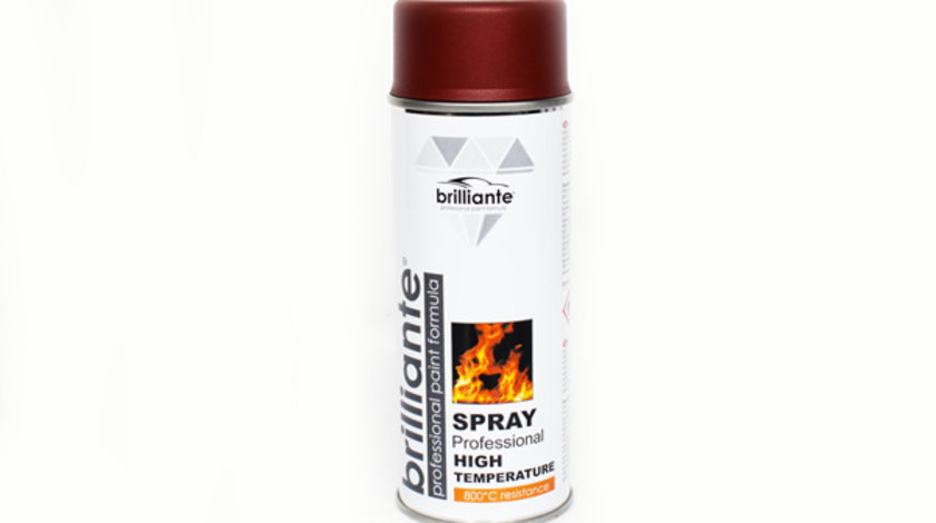 Vopsea Spray Temperaturi Inalte (rosu) 400ml Brilliante 01455