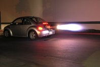 VW Beetle cu motor de avion