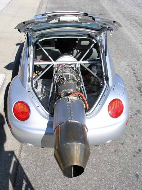 VW Beetle cu motor de avion