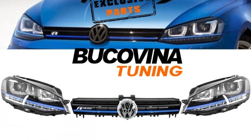 VW GOLF 7 FARURI LED SI GRILA GTE