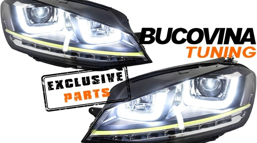 VW GOLF 7 FARURI LED SI GRILA R400