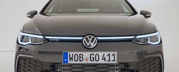 VW lanseaza masina asteptata de fanii TDI. Cum arata pe viu noul Golf 8 GTD