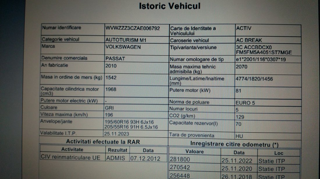 VW Passat tdi 2010