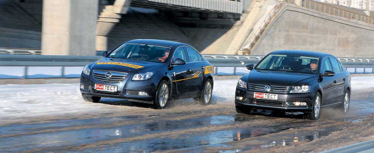 VW Passat versus Opel Insignia VW Passat versus Opel Insignia
