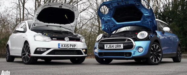 VW Polo GTI se Mini Cooper S se lupta pentru banii tai