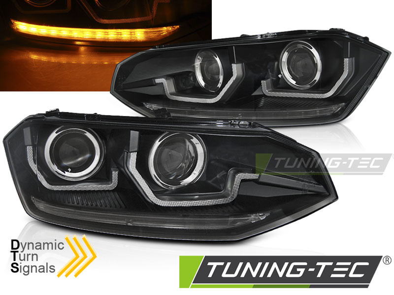 VW POLO VI 2G 2017- SEQ LED BLACK