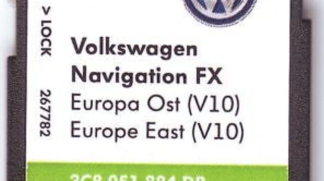 VW RNS310 Skoda Amundsen CARD harta navigatie EUROPA de Est 2018 V10