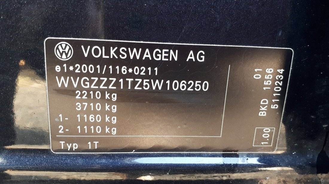 VW Touran 2.0 TDI 2005