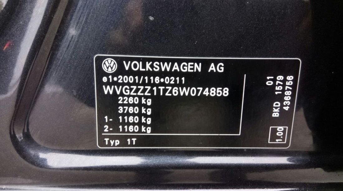 VW Touran 2.0 TDI 2006