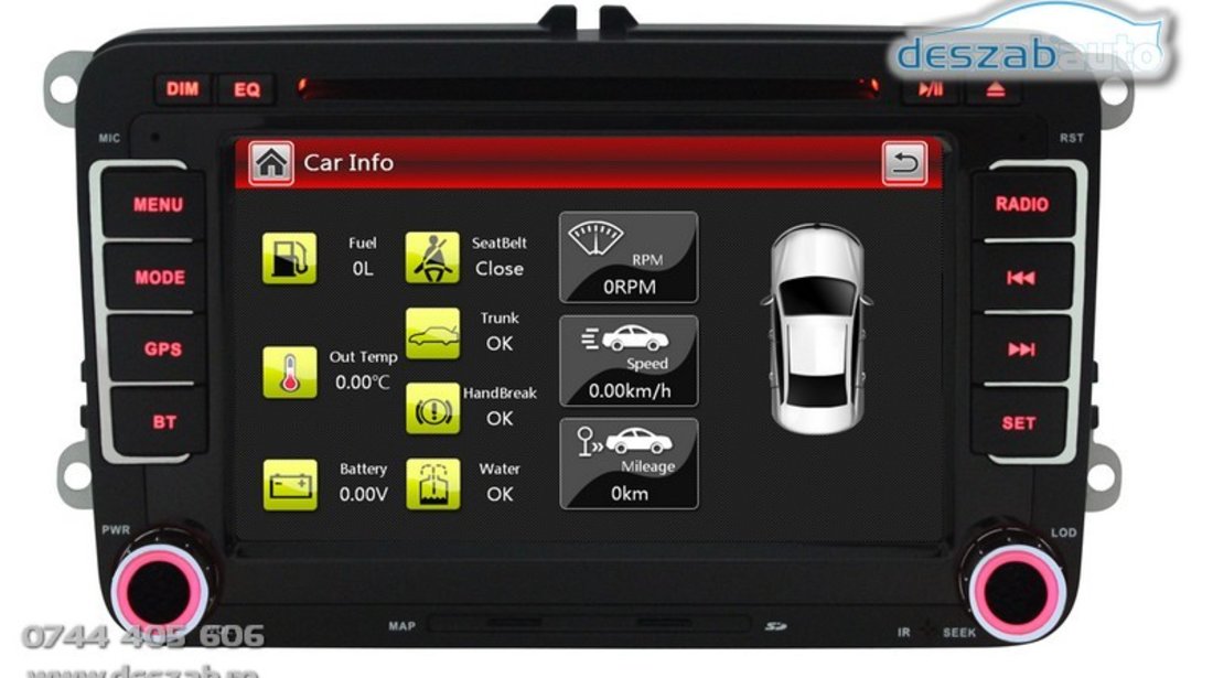 VW / Volkswagen Multimedia ( CanBus - GPS / DVD / Navigatie)(~RNS510)