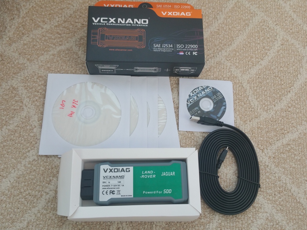 VXDIAG VCX NANO pentru Jaguar si Land Rover cu JLR Software V166
