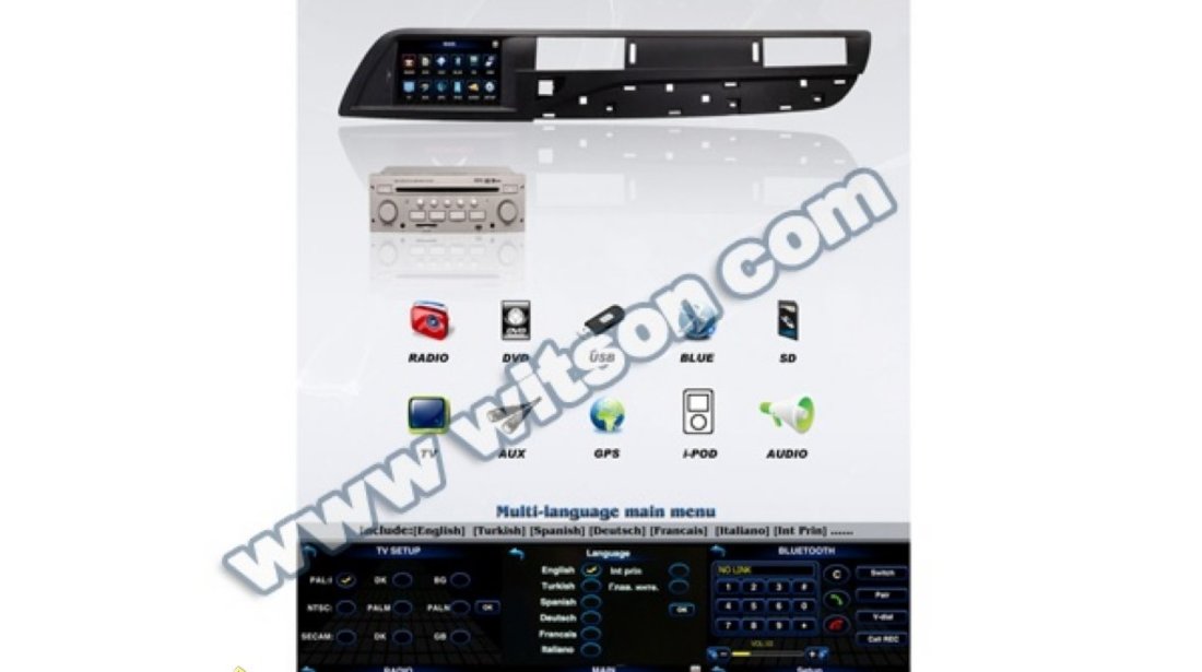 W2 D764CI Navigatie Witson Dedicata Citroen C5