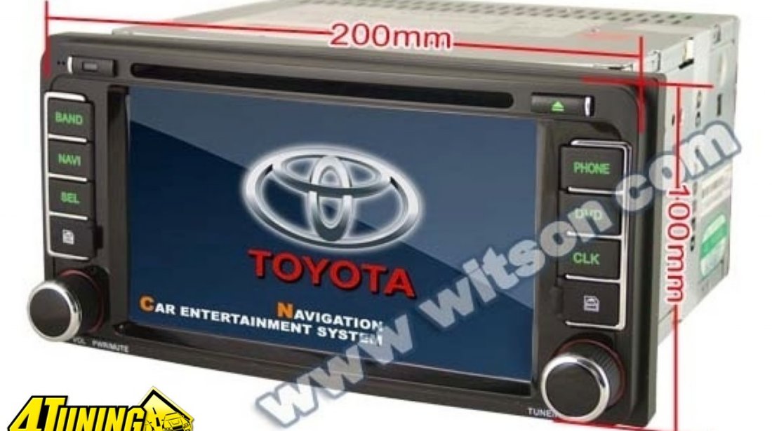 W2 D9120t Navigatie Witson Dedicata Toyota Corolla Dvd Gps Auto