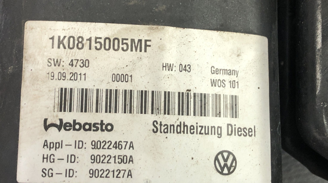 Webasto VW Touran 2.0 DSG sedan 2008 (1K0815005MF)