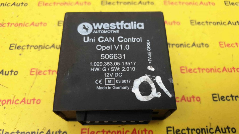 WESTFALIA Calculator Carlig Remorca Opel V1.0, 1.029.353.05-13517, 506631,