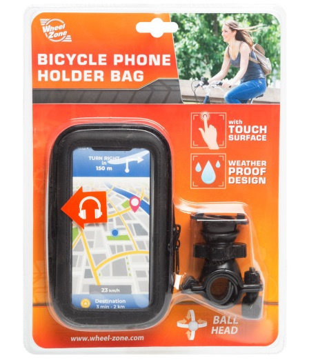 Wheel Zone Suport Telefon Pentru Biciclete / Moto Cu Suprafaţă Tactilă 54994A