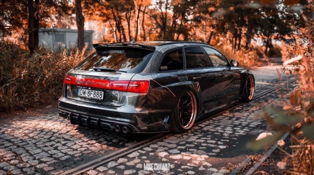 Wide Body kit Audi S6 C7 Avant + Set splitere prelungiri AU-S6-C7-AV-BK1