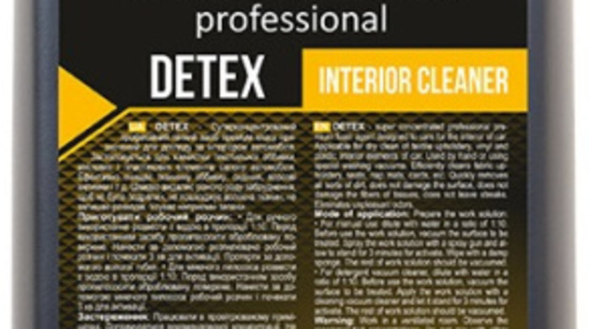 Winso Professional Detex Interior Cleaner Solutie Curatare Interior 1L 880790