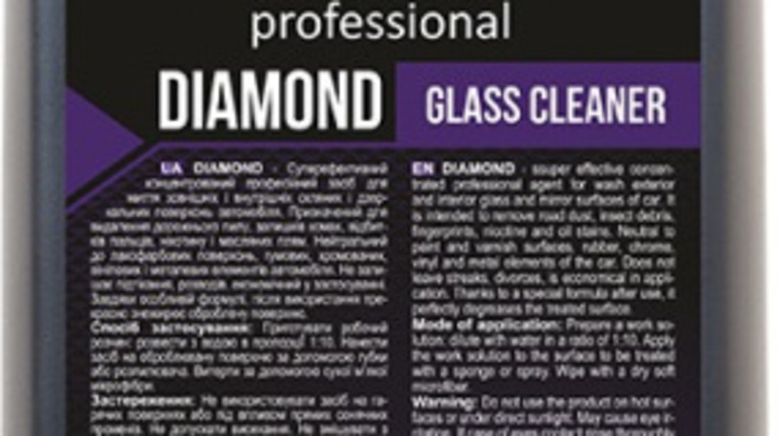 Winso Professional Diamond Glass Cleaner Solutie Curatare Geamuri 1L 880750
