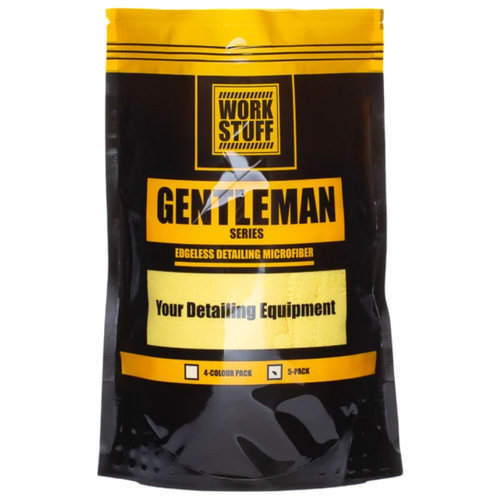 Work Stuff Gentleman Basic Microfiber Set 5 Buc Laveta Microfibra Galben 40X40CM WS-GTLMB-5YELLOW