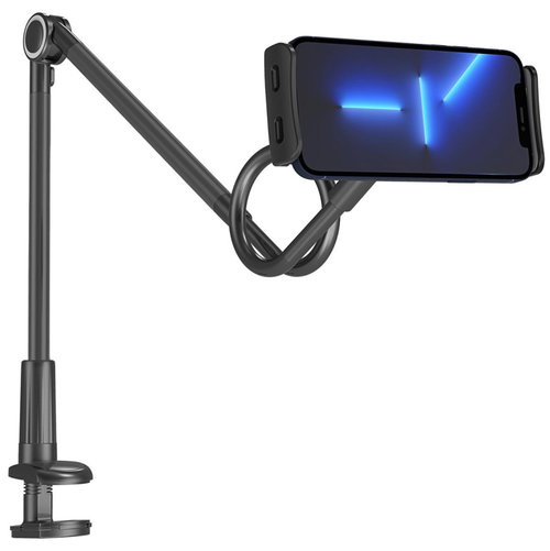 Wozinsky Suport Lung Flexibil Pentru Telefon / Tabletă Fixare Birou Negru WTHBK5