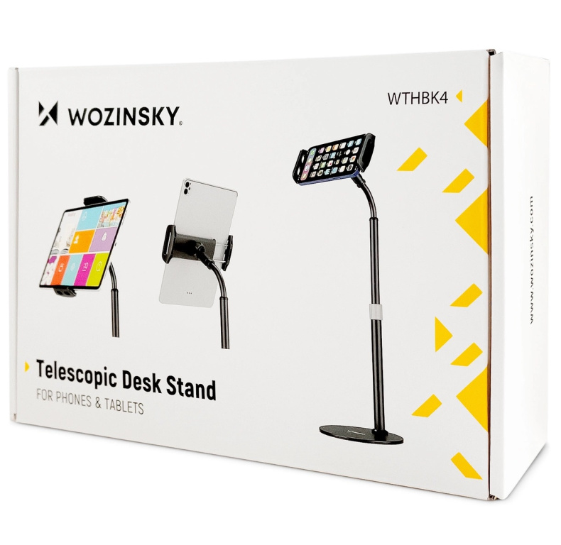Wozinsky Suport Stand Pentru Telefon / Tabletă Reglabil Birou Negru WTHBK4