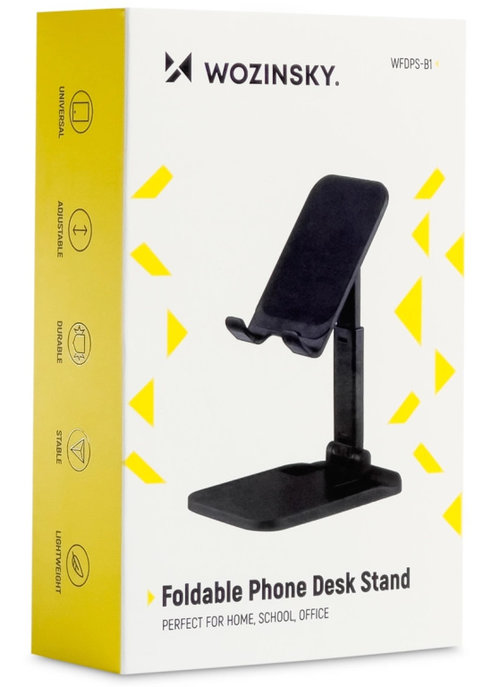 Wozinsky Suport Telefon / Tableta Pentru Birou, Pliabil, Negru WFDPS-B1
