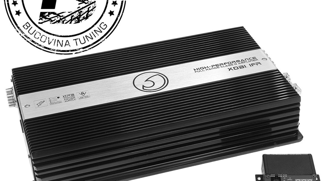 XDB1.1FR 1Ohm Class D Monoblock Full Range 12v Power Amplifier 2470w RMS