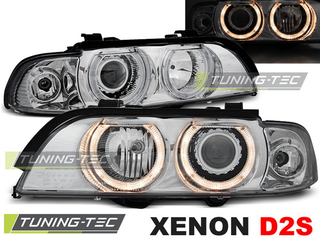 XENON Faruri ANGEL EYES Crom look compatibila BMW E39 09.95-06.03