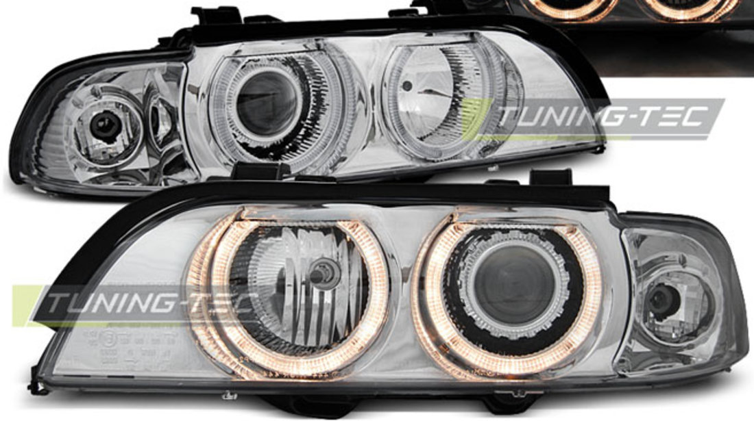 XENON Faruri ANGEL EYES Crom look compatibila BMW E39 09.95-06.03