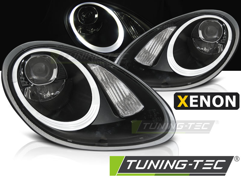 XENON Faruri BLACK compatibila PORSCHE BOXSTER / CAYMAN 987 05-08