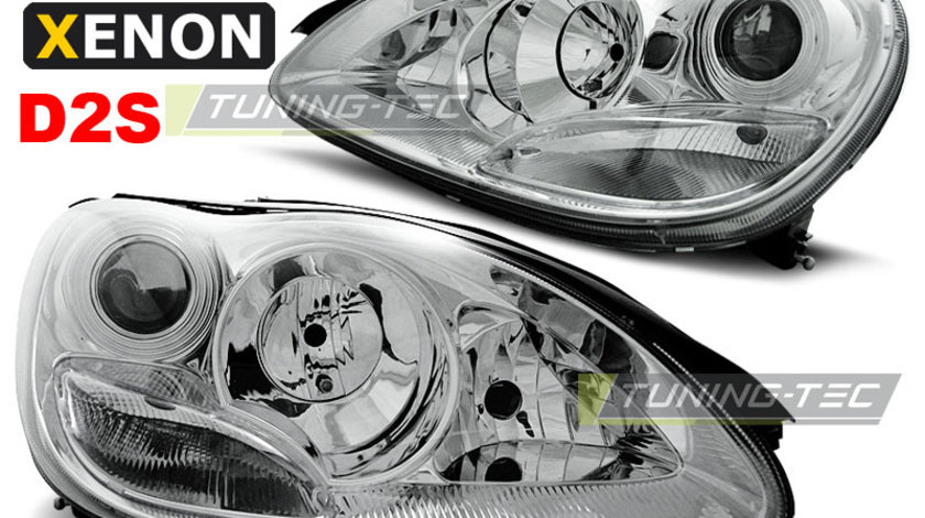 XENON Faruri Crom look compatibila MERCEDES W220 S-KLASA 10.02-05.05