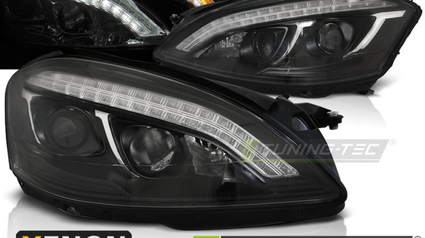 XENON Faruri DAYLIGHT BLACK compatibila MERCEDES W221 05-09