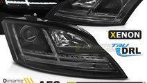 XENON Faruri LED DRL BLACK SEQ compatibila AUDI TT...