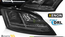 XENON Faruri LED DRL BLACK SEQ compatibila AUDI TT...