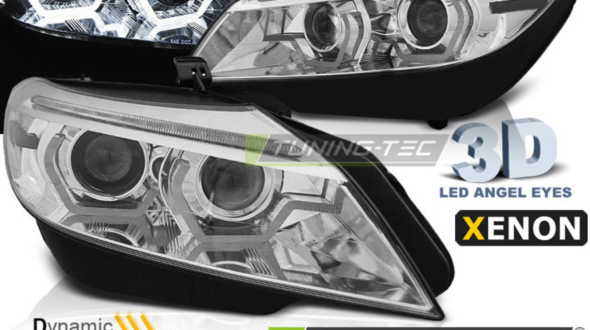 XENON Faruri LED DRL Crom look AFS SEQ compatibila BMW Z4 E89 09-13