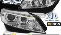 XENON Faruri LED DRL Crom look SEQ compatibila BMW...