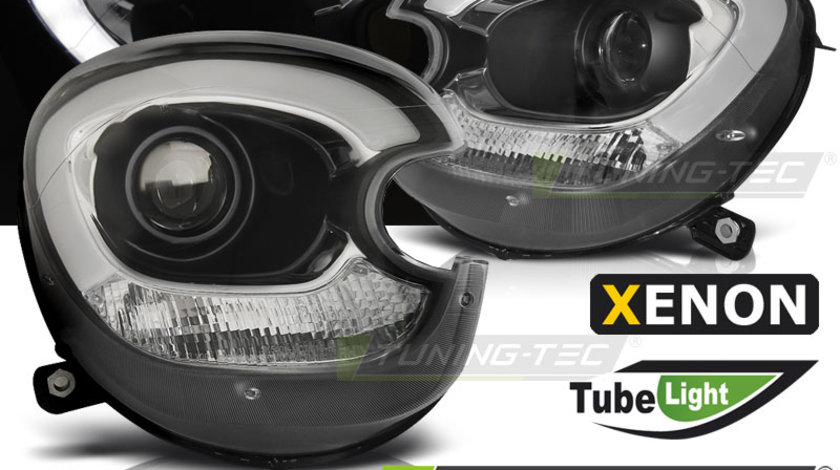 XENON Faruri TUBE LIGHT BLACK compatibila BMW MINI (COOPER) R60 R61 COUNTRYMAN 10-14