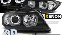 XENON Faruri U-LED LIGHT 3D BLACK compatibila BMW ...